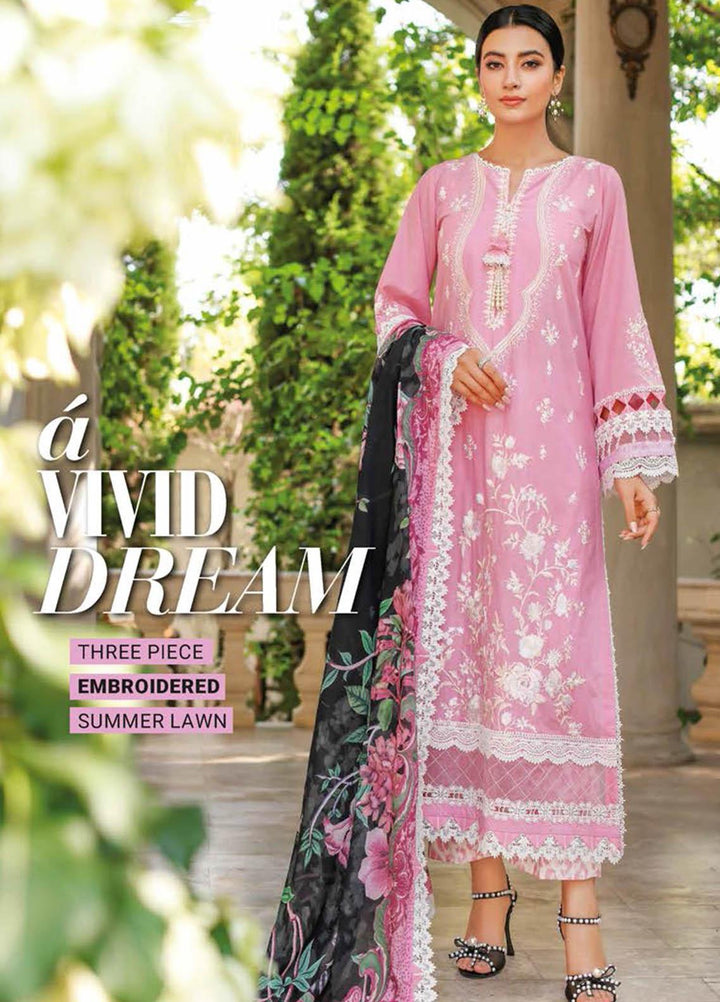 Essential Lawn By Gul Ahmed Embroidered Lawn Suits Unstitched 3 Piece GA23E CL-32053 - Summer Collection