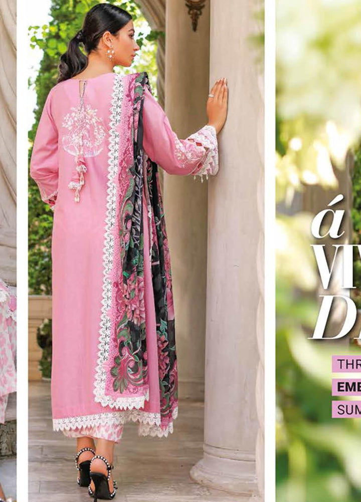Essential Lawn By Gul Ahmed Embroidered Lawn Suits Unstitched 3 Piece GA23E CL-32053 - Summer Collection