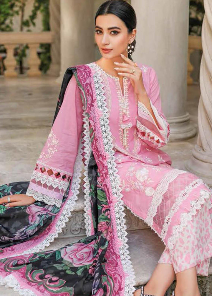 Essential Lawn By Gul Ahmed Embroidered Lawn Suits Unstitched 3 Piece GA23E CL-32053 - Summer Collection
