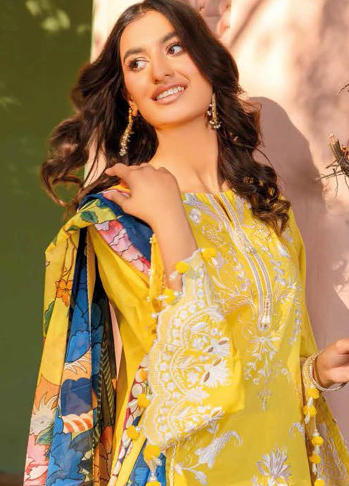 Essential Lawn By Gul Ahmed Embroidered Lawn Suits Unstitched 3 Piece GA23E CL-32066 - Summer Collection