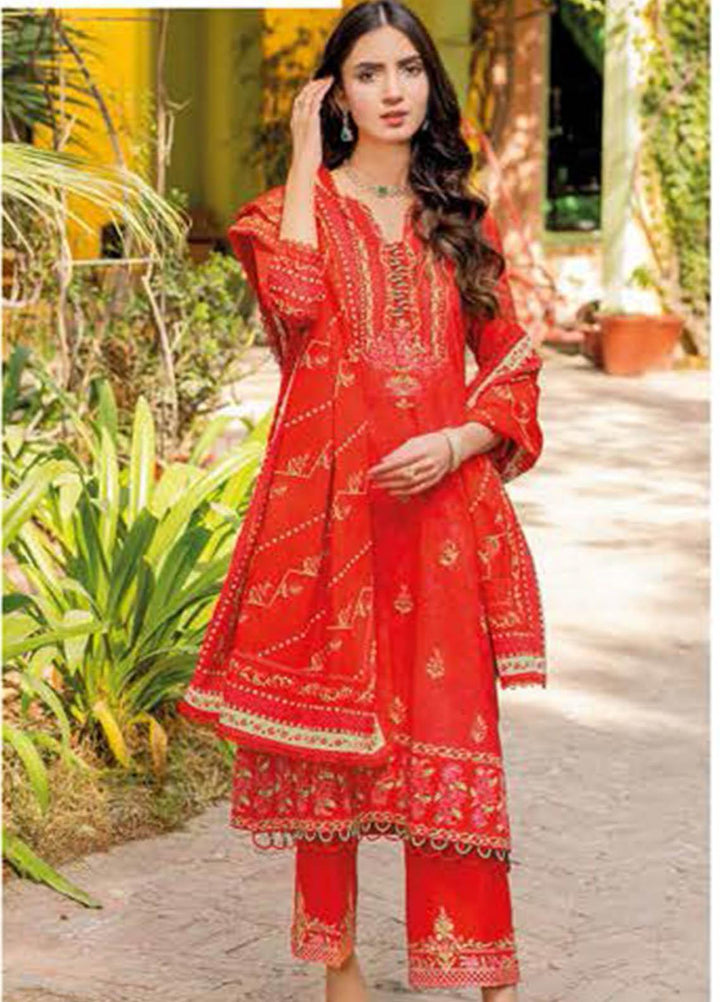 Essential Lawn By Gul Ahmed Embroidered Lawn Suits Unstitched 3 Piece GA23E CL-32119 - Summer Collection