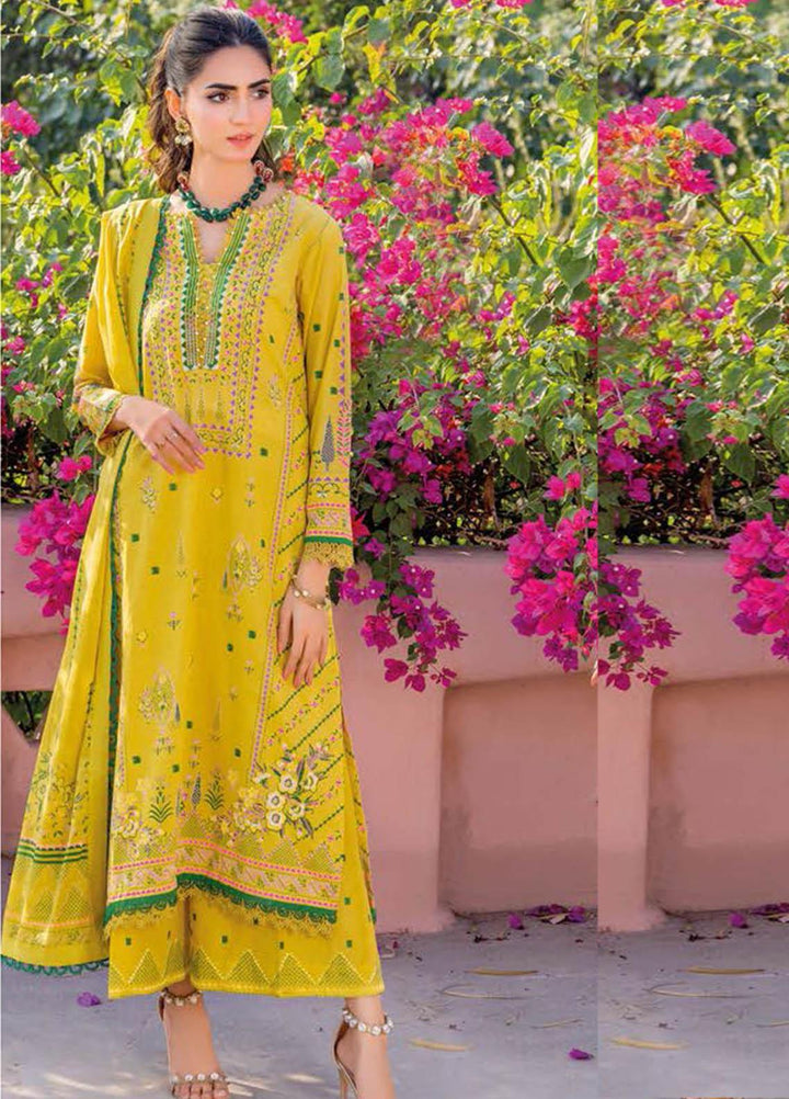 Essential Lawn By Gul Ahmed Embroidered Lawn Suits Unstitched 3 Piece GA23E CL-32121 - Summer Collection