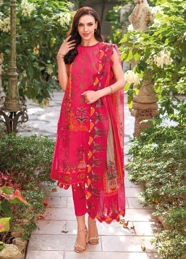 Essential Lawn By Gul Ahmed Embroidered Lawn Suits Unstitched 3 Piece GA23E CL-32167 - Summer Collection