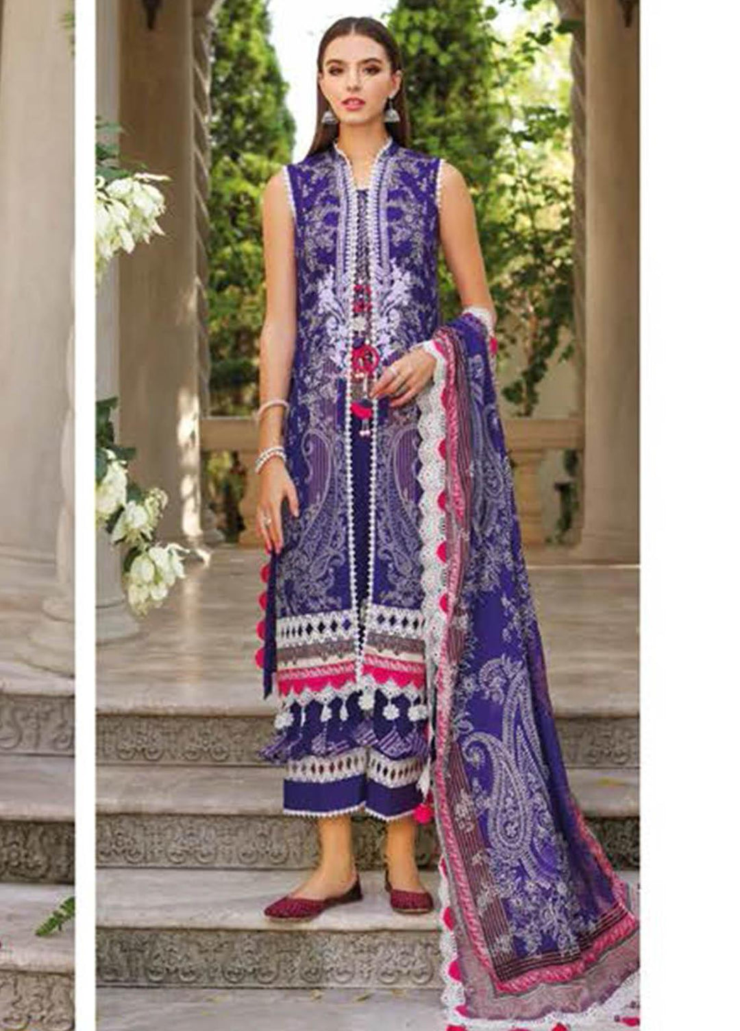 Essential Lawn By Gul Ahmed Embroidered Lawn Suits Unstitched 3 Piece GA23E CL-32169 - Summer Collection
