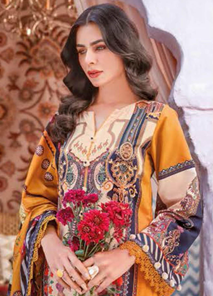 Essential Lawn By Gul Ahmed Printed Lawn Suits Unstitched 3 Piece GA23E CL-32174 - Summer Collection