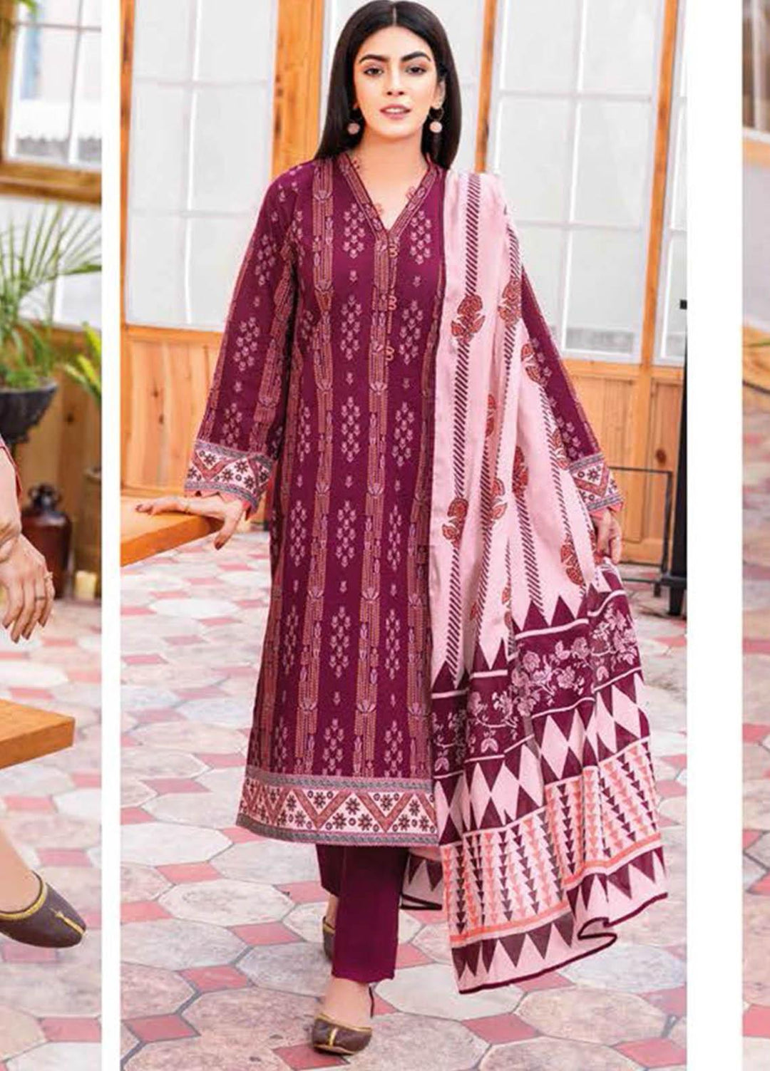 Essential Lawn By Gul Ahmed Printed Lawn Suits Unstitched 3 Piece GA23E CL-32295B - Summer Collection