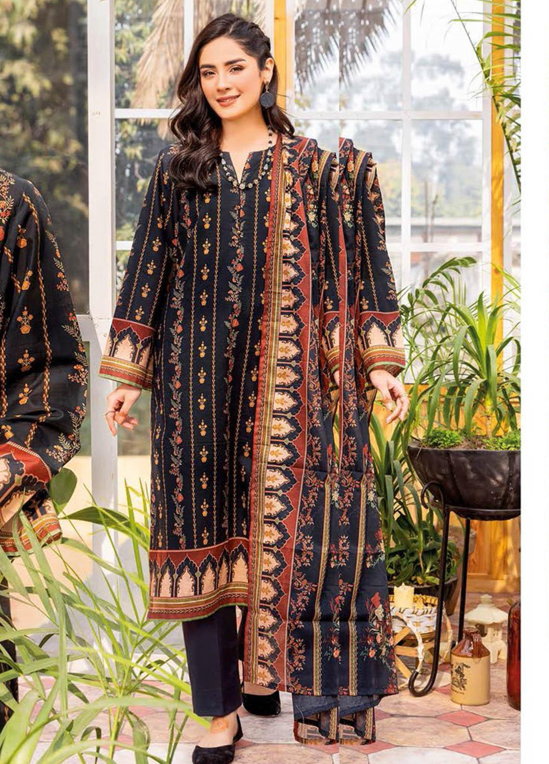 Essential Lawn By Gul Ahmed Printed Lawn Suits Unstitched 3 Piece GA23E CL-32388B - Summer Collection