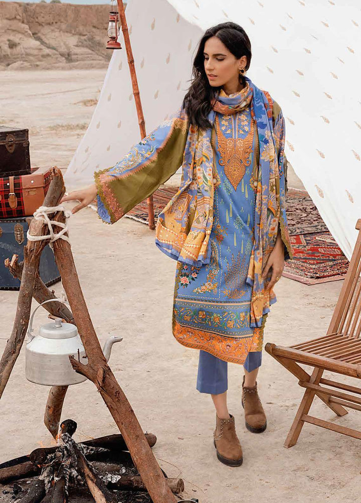 Gul Ahmed Embroidered Corduroy Suits Unstitched 3 Piece GA21WK CD-12004 - Winter Collection