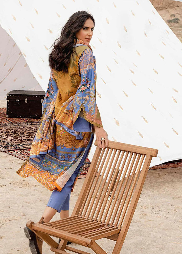 Gul Ahmed Embroidered Corduroy Suits Unstitched 3 Piece GA21WK CD-12004 - Winter Collection