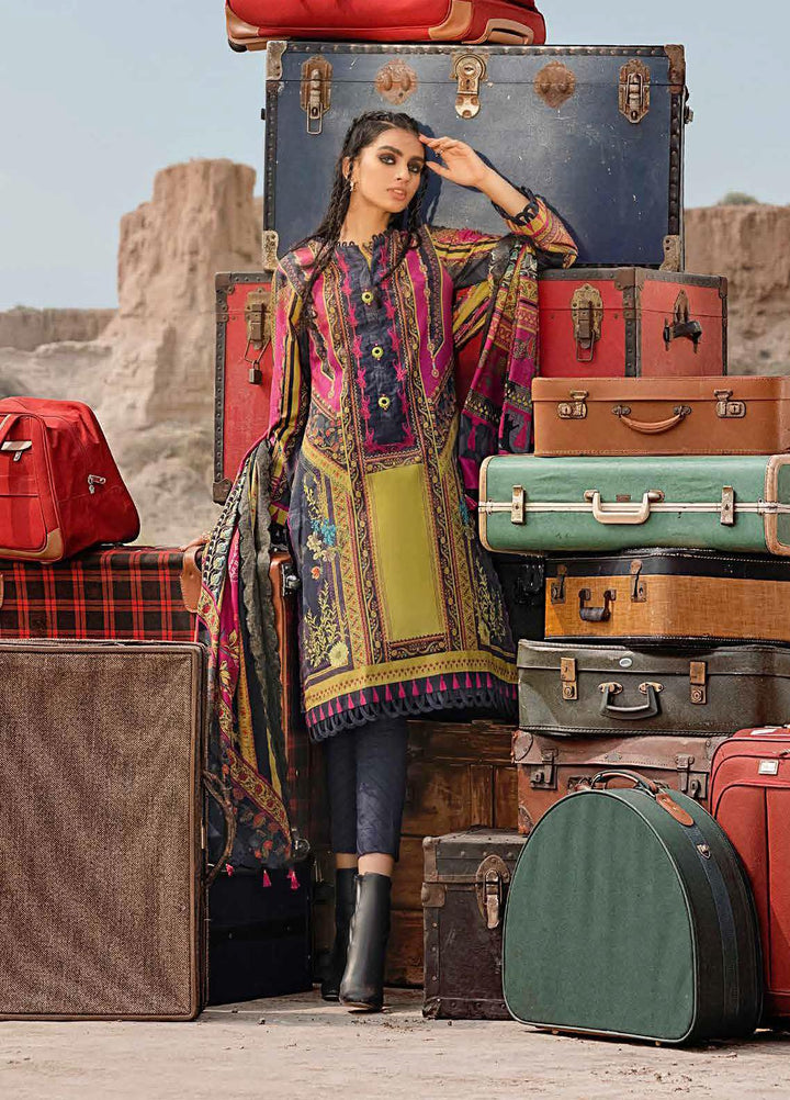 Gul Ahmed Embroidered Corduroy Suits Unstitched 3 Piece GA21WK CD-12005 - Winter Collection