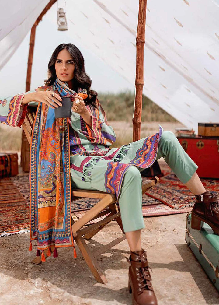 Gul Ahmed Printed Corduroy Suits Unstitched 3 Piece GA21WK CD-12013A - Winter Collection