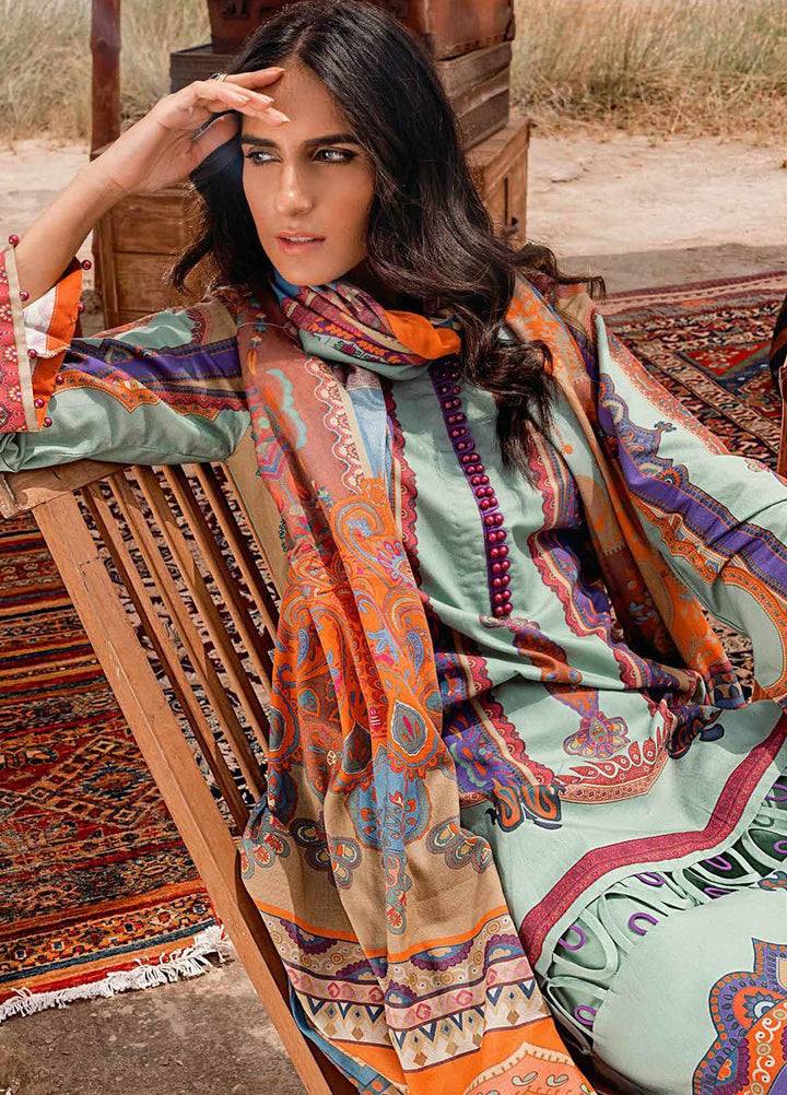 Gul Ahmed Printed Corduroy Suits Unstitched 3 Piece GA21WK CD-12013A - Winter Collection