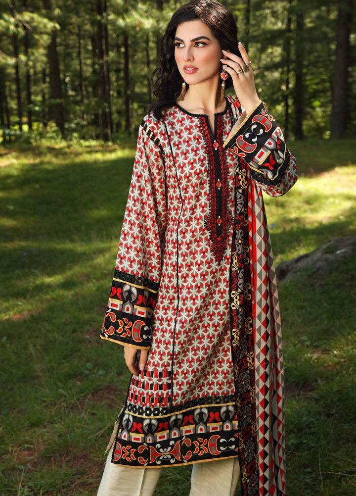 Gul Ahmed Embroidered Khaddar Suits Unstitched 2 Piece GA21WK TK-12006 - Winter Collection