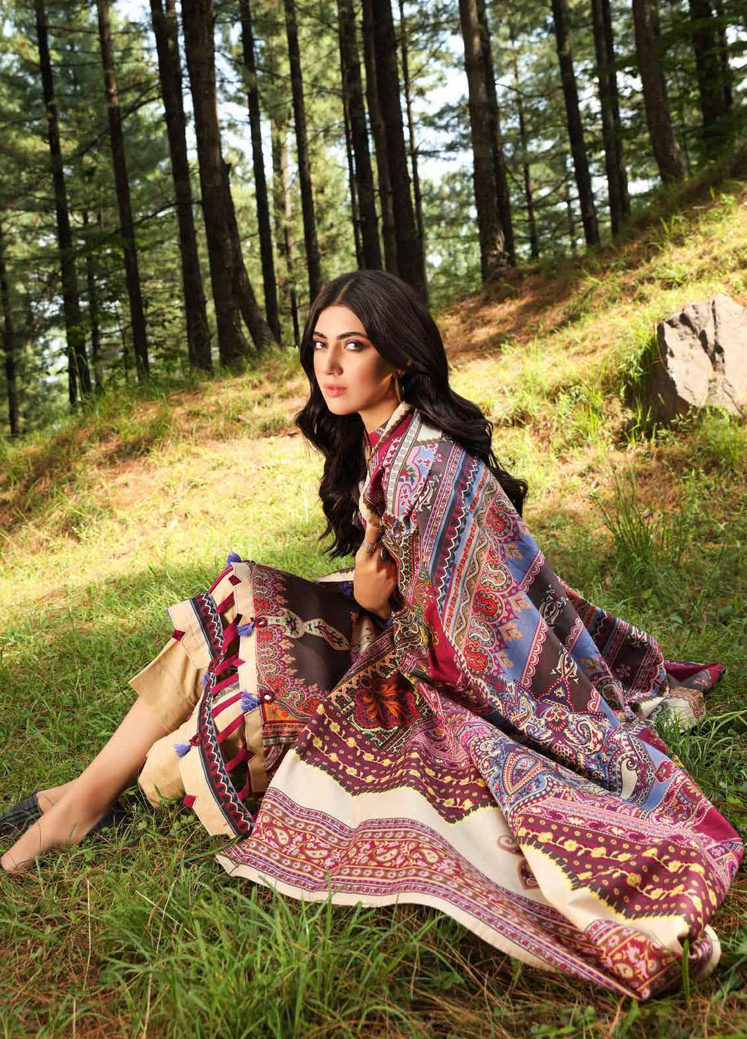 Gul Ahmed Printed Khaddar Suits Unstitched 2 Piece GA21WK TK-12011A - Winter Collection