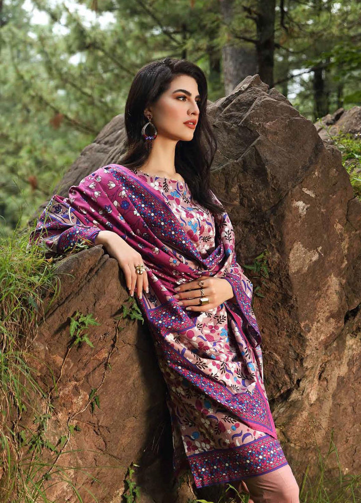 Gul Ahmed Printed Khaddar Suits Unstitched 2 Piece GA21WK TK-12012B - Winter Collection