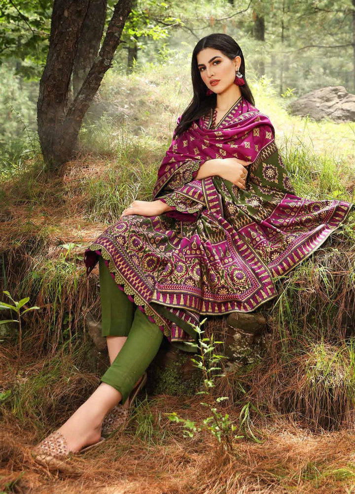 Gul Ahmed Printed Khaddar Suits Unstitched 2 Piece GA21WK TK-12014B - Winter Collection