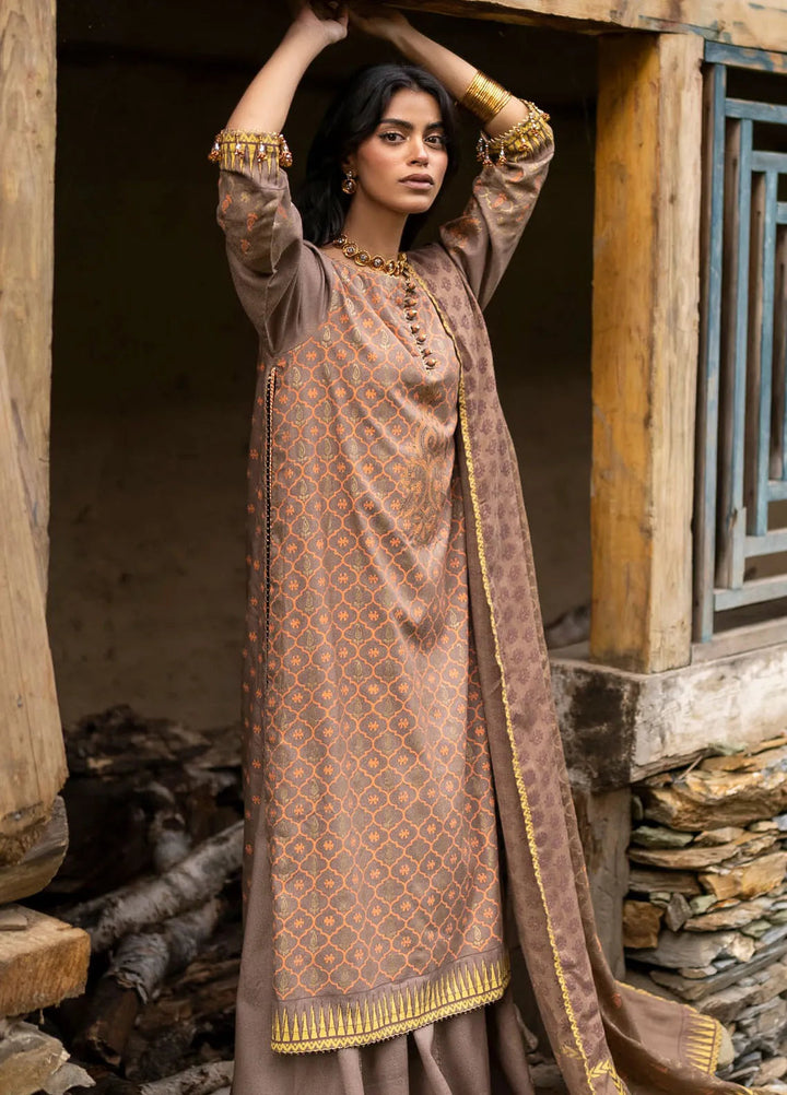 Gul Ahmed Fancy Karandi Suits Unstitched 3 Piece GA24WU AP-42042 - Winter Collection