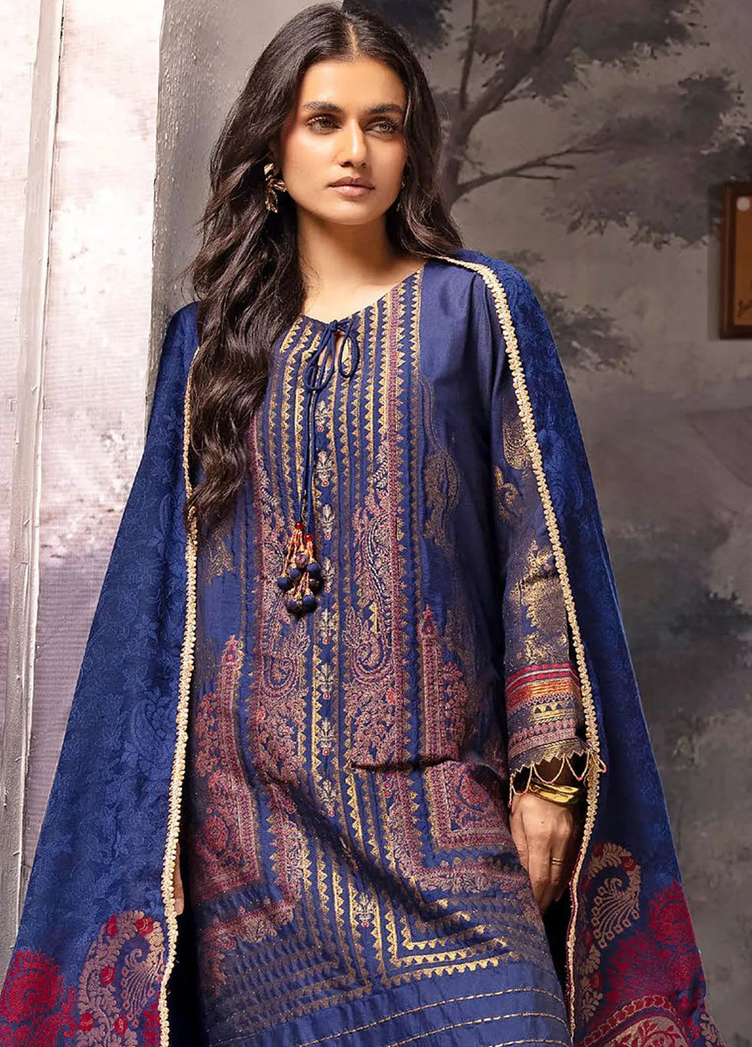 Gul Ahmed Fancy Khaddar Suits Unstitched 3 Piece GA24WU AP-42020 - Winter Collection