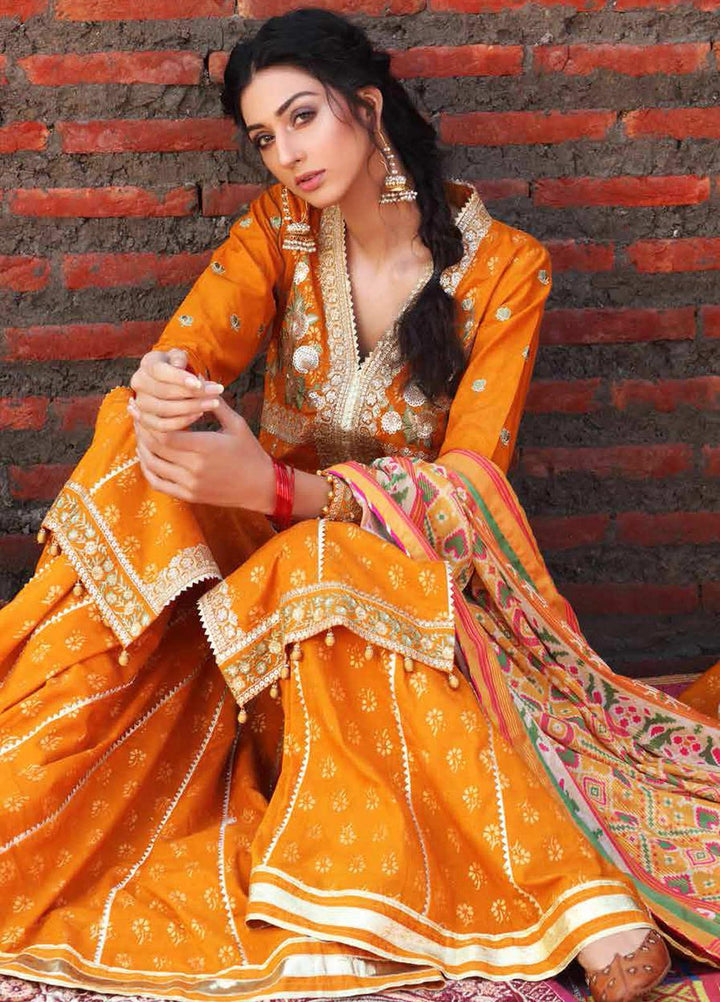 Gul Ahmed Embroidered Lawn Suits Unstitched 3 Piece GA21FE SP-21 - Festive Collection