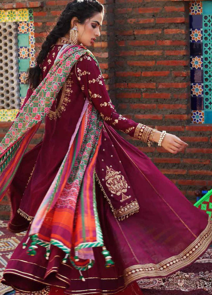 Gul Ahmed Embroidered Lawn Suits Unstitched 3 Piece GA21FE SP-25 - Festive Collection