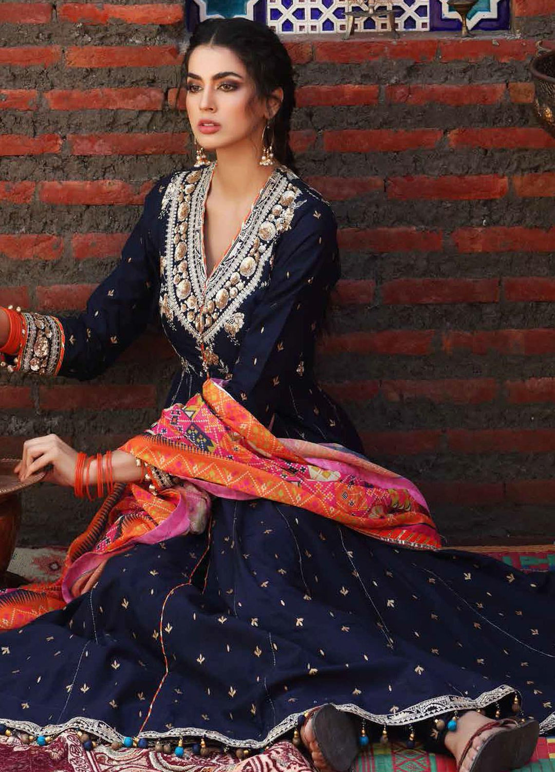 Gul Ahmed Embroidered Lawn Suits Unstitched 3 Piece GA21FE SP-26 - Festive Collection