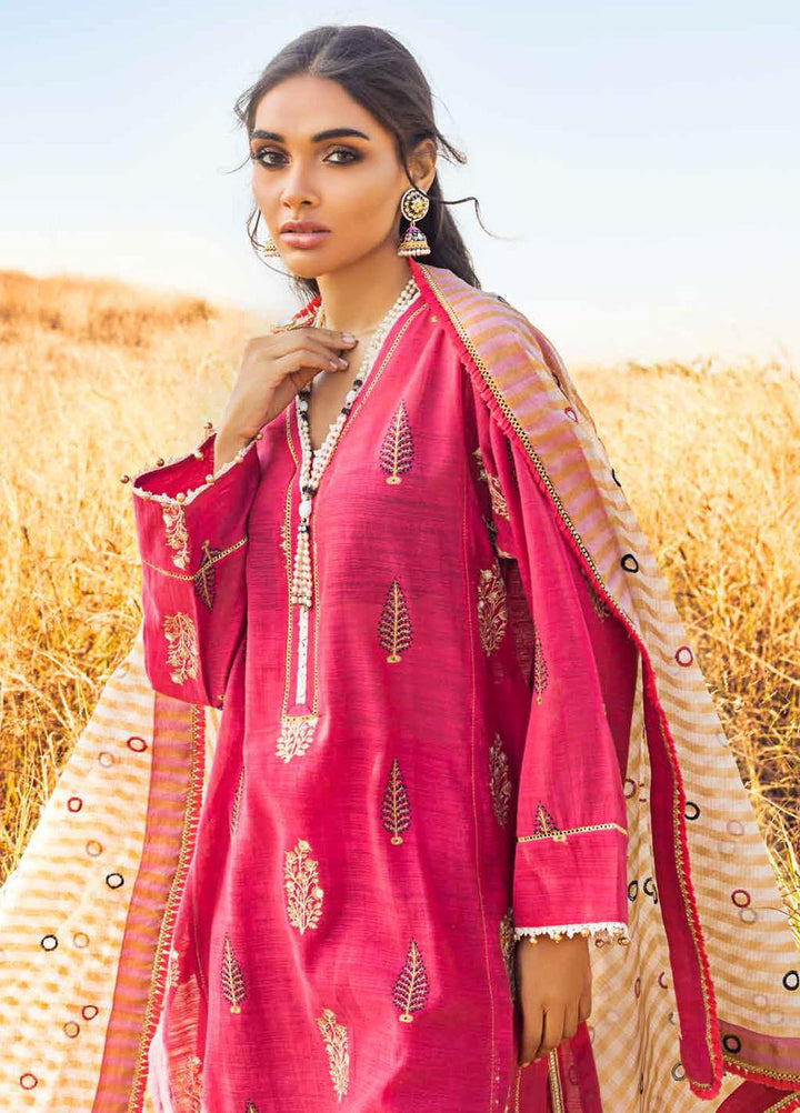 Gul Ahmed Embroidered Jacquard Suits Unstitched 3 Piece GA21FE-2 FS-42 - Festive Collection