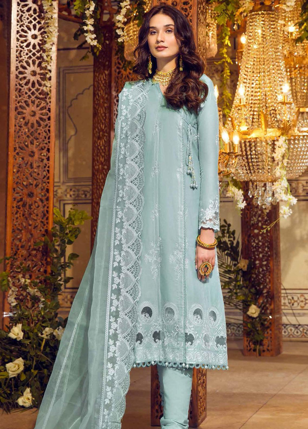 Gul Ahmed Embroidered Lawn Suits Unstitched 3 Piece GA23F FE-32006 - Festive Collection