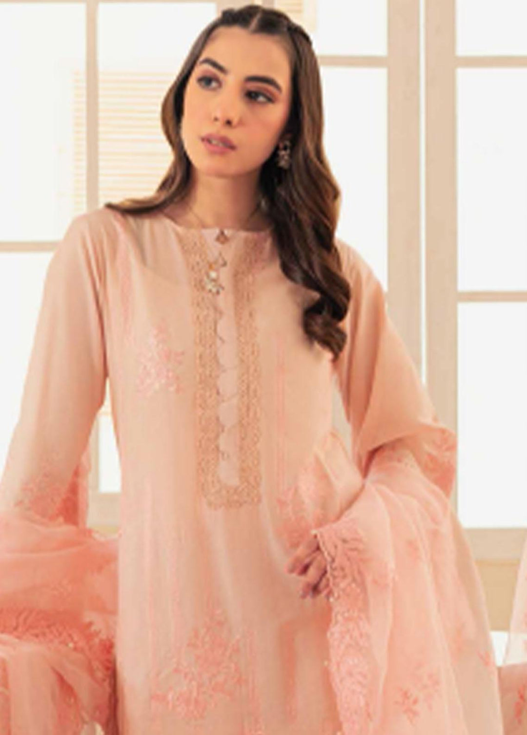 Gul Ahmed Embroidered Lawn Suits Unstitched 3 Piece GA23F FE-32008 - Festive Collection