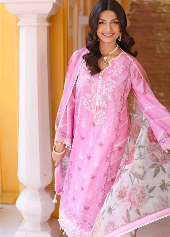 Gul Ahmed Embroidered Lawn Suits Unstitched 3 Piece GA23F OG-32009 - Festive Collection