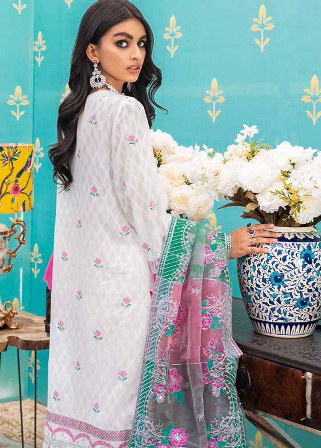 Gul Ahmed Embroidered Lawn Suits Unstitched 3 Piece GA22EA FE-12025 - Festive Collection
