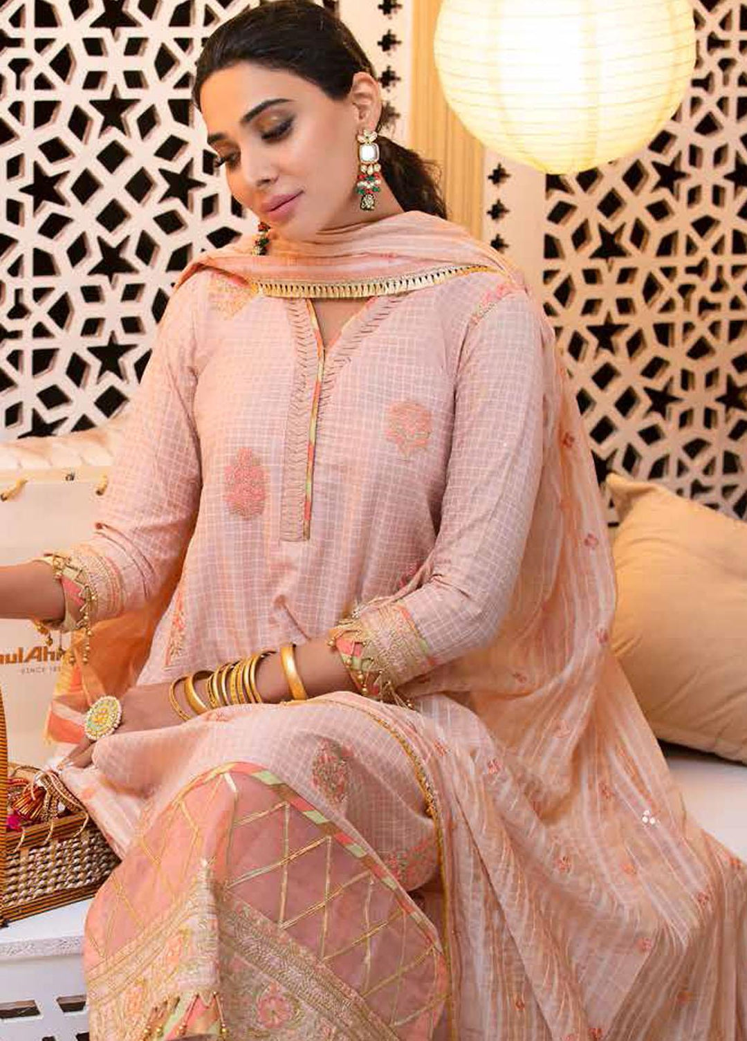 Gul Ahmed Embroidered Lawn Suits Unstitched 3 Piece GA22EA FE-12033 - Festive Collection