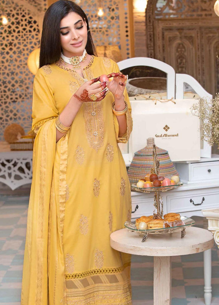 Gul Ahmed Embroidered Lawn Suits Unstitched 3 Piece GA22EA FE-12204 - Festive Collection