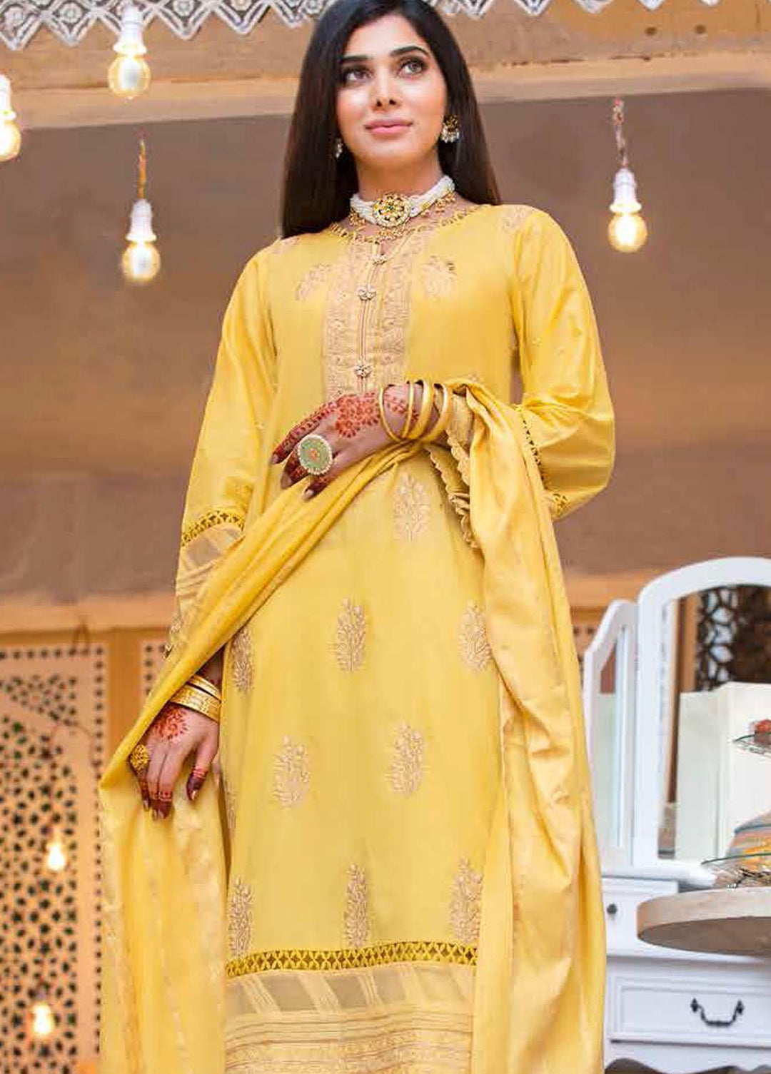 Gul Ahmed Embroidered Lawn Suits Unstitched 3 Piece GA22EA FE-12204 - Festive Collection