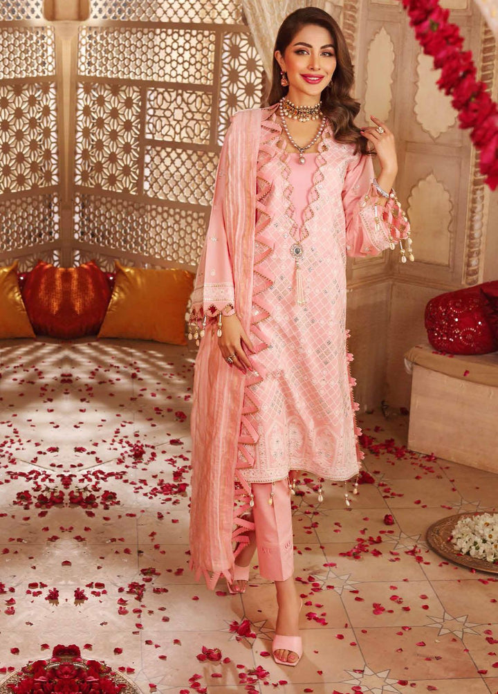 Gul Ahmed Embroidered Lawn Suits Unstitched 3 Piece GA22EA FE-12244 - Festive Collection