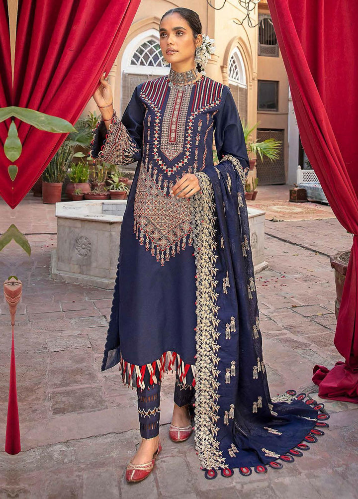 Gul Ahmed Embroidered Lawn Suits Unstitched 3 Piece GA22EA FE-22042 - Festive Collection