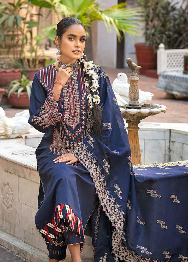 Gul Ahmed Embroidered Lawn Suits Unstitched 3 Piece GA22EA FE-22042 - Festive Collection