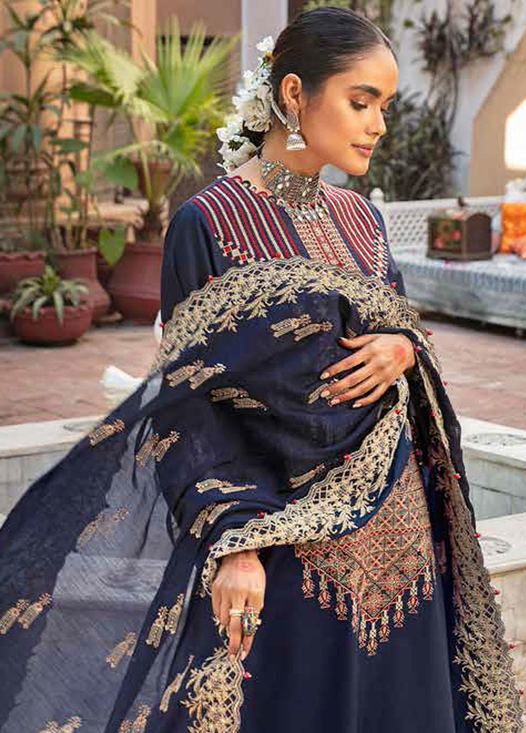 Gul Ahmed Embroidered Lawn Suits Unstitched 3 Piece GA22EA FE-22042 - Festive Collection