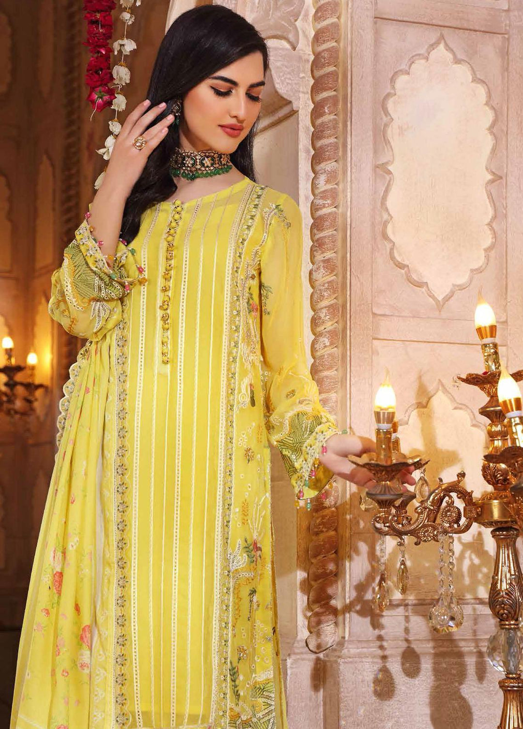 Gul Ahmed Embroidered Lawn Suits Unstitched 3 Piece GA22EA FE-22052 - Festive Collection