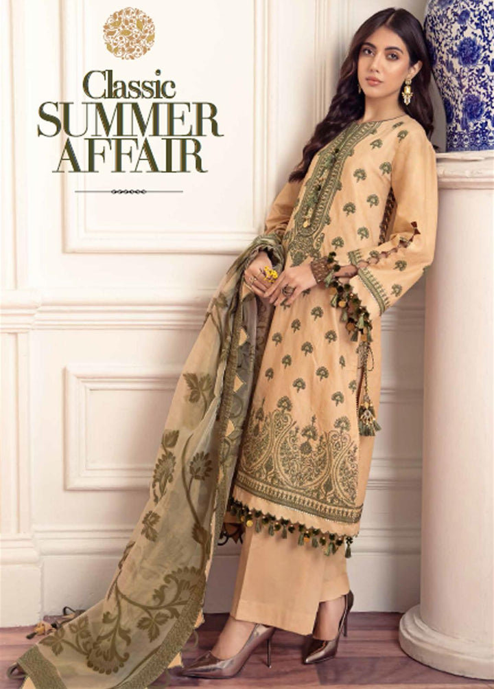 Gul Ahmed Embroidered Lawn Suits Unstitched 3 Piece GA22EA FE-22071 - Festive Collection