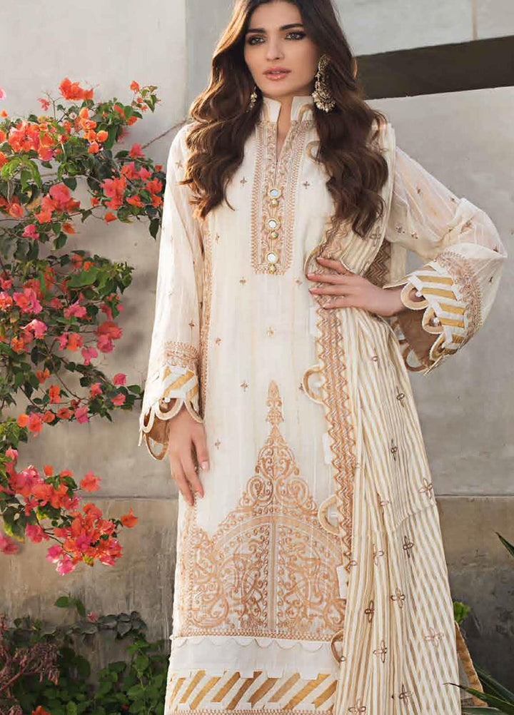 Gul Ahmed Embroidered Organza Suits Unstitched 3 Piece GA21FL 12038 Jahanara - Luxury Festive Collection