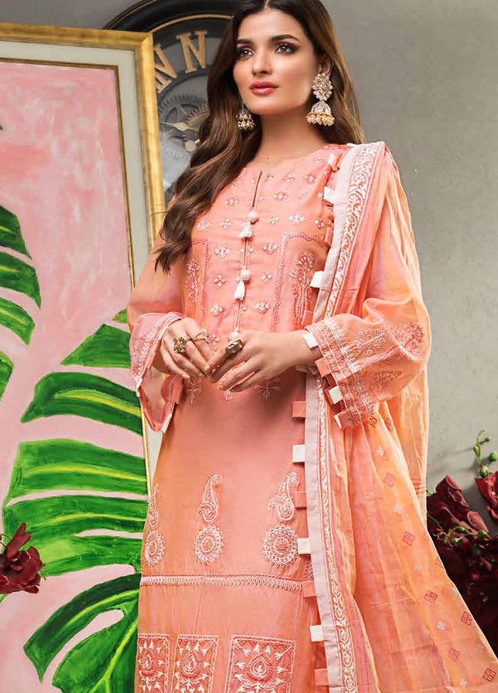 Gul Ahmed Embroidered Yarn Suits Unstitched 3 Piece GA21FL 12218 - Luxury Festive Collection