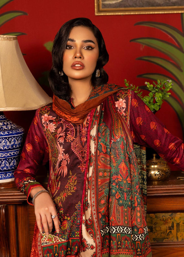 Gul Ahmed Embroidered Linen Suits Unstitched 3 Piece GA23LLW CV 32003 - Winter Collection