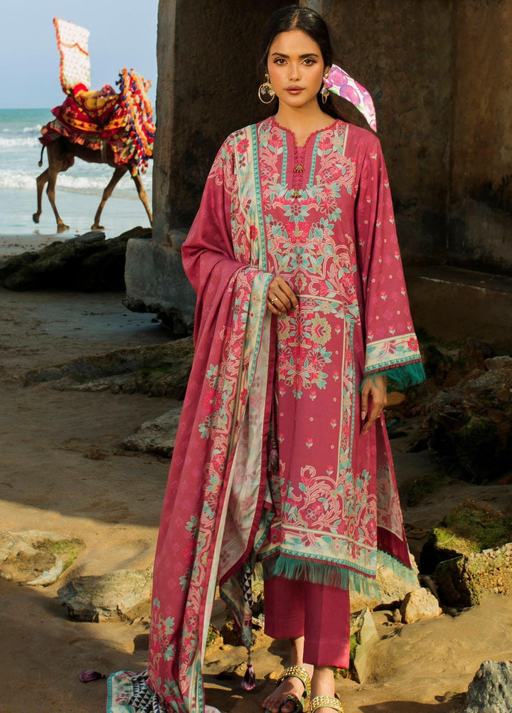 Gul Ahmed Printed Linen Suits Unstitched 3 Piece GA23LLW CV 32004 - Winter Collection