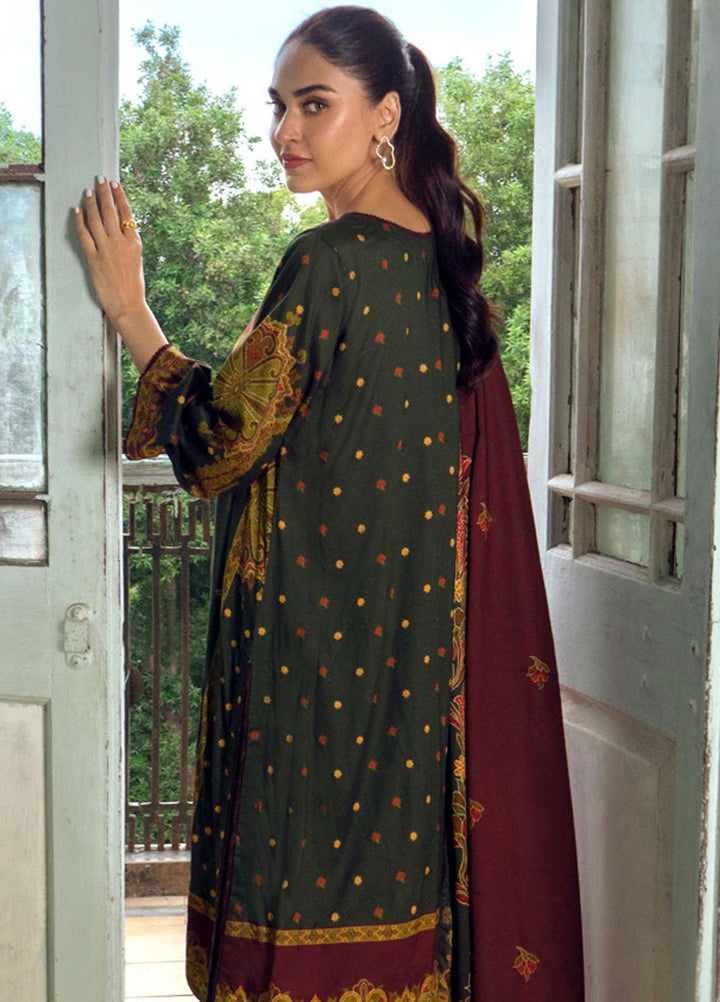 Gul Ahmed Printed Linen Suits Unstitched 3 Piece GA23LLW CV 32005 - Winter Collection