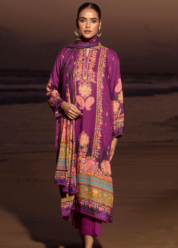 Gul Ahmed Printed Linen Suits Unstitched 3 Piece GA23LLW CV 32006 - Winter Collection