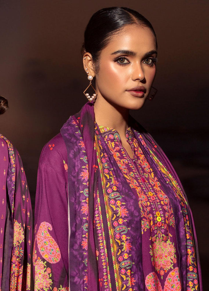 Gul Ahmed Printed Linen Suits Unstitched 3 Piece GA23LLW CV 32006 - Winter Collection