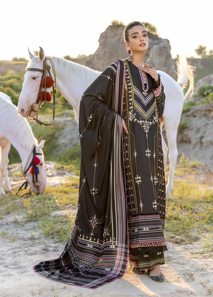 Gul Ahmed Embroidered Linen Suits Unstitched 3 Piece GA22LN LT-22003 - Winter Collection