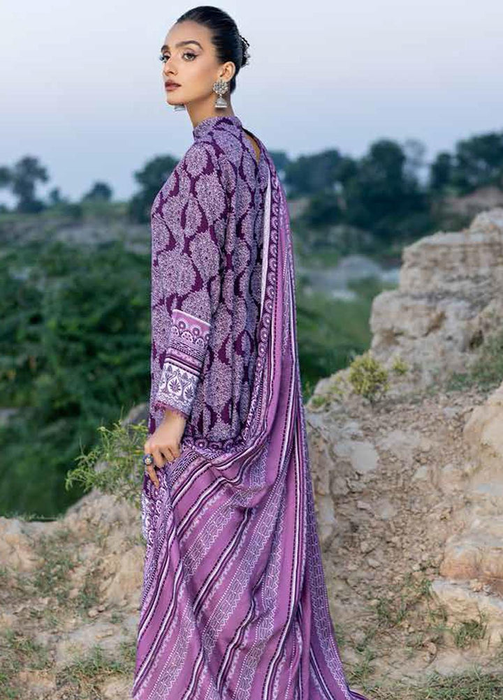 Gul Ahmed Printed Linen Suits Unstitched 3 Piece GA22LN LT-22008B - Winter Collection