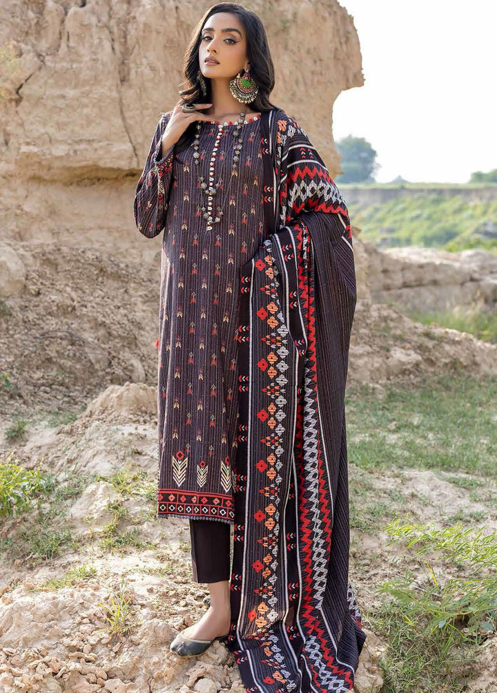 Gul Ahmed Printed Linen Suits Unstitched 3 Piece GA22LN LT-22011A - Winter Collection