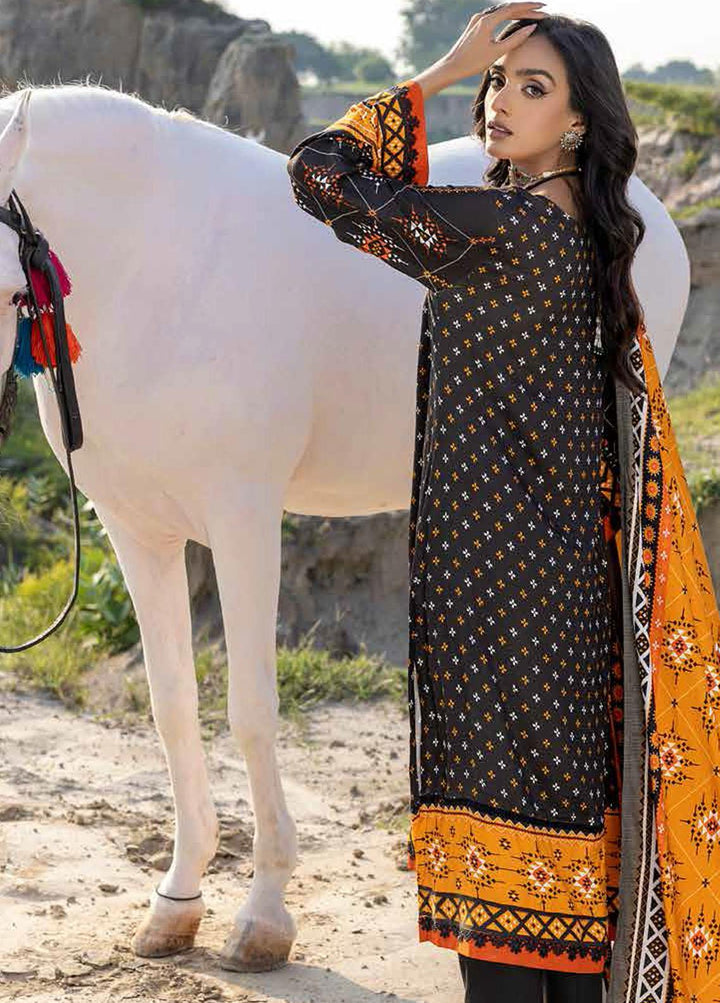 Gul Ahmed Printed Linen Suits Unstitched 3 Piece GA22LN LT-22014A - Winter Collection